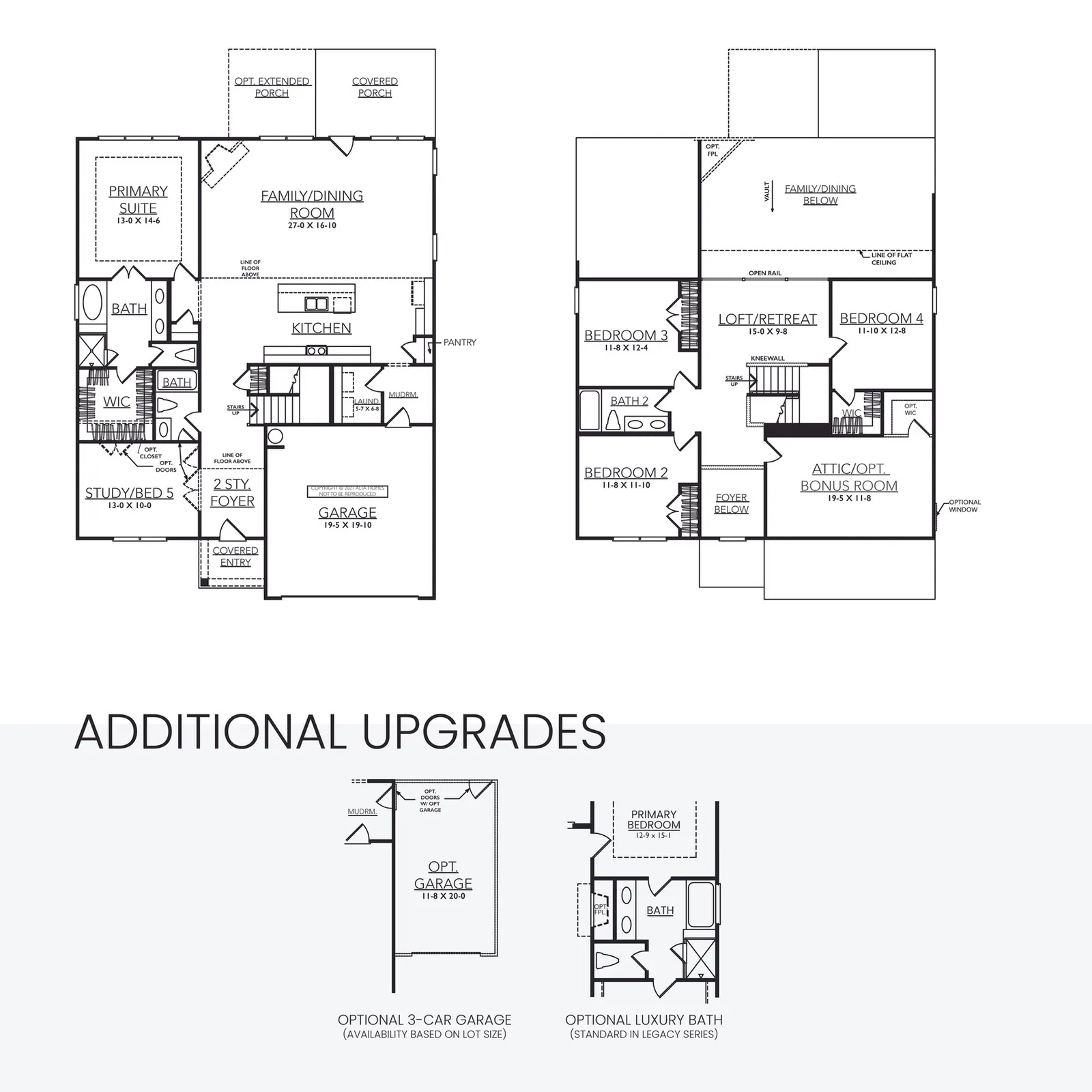 Torrey Pines floor plan drawing