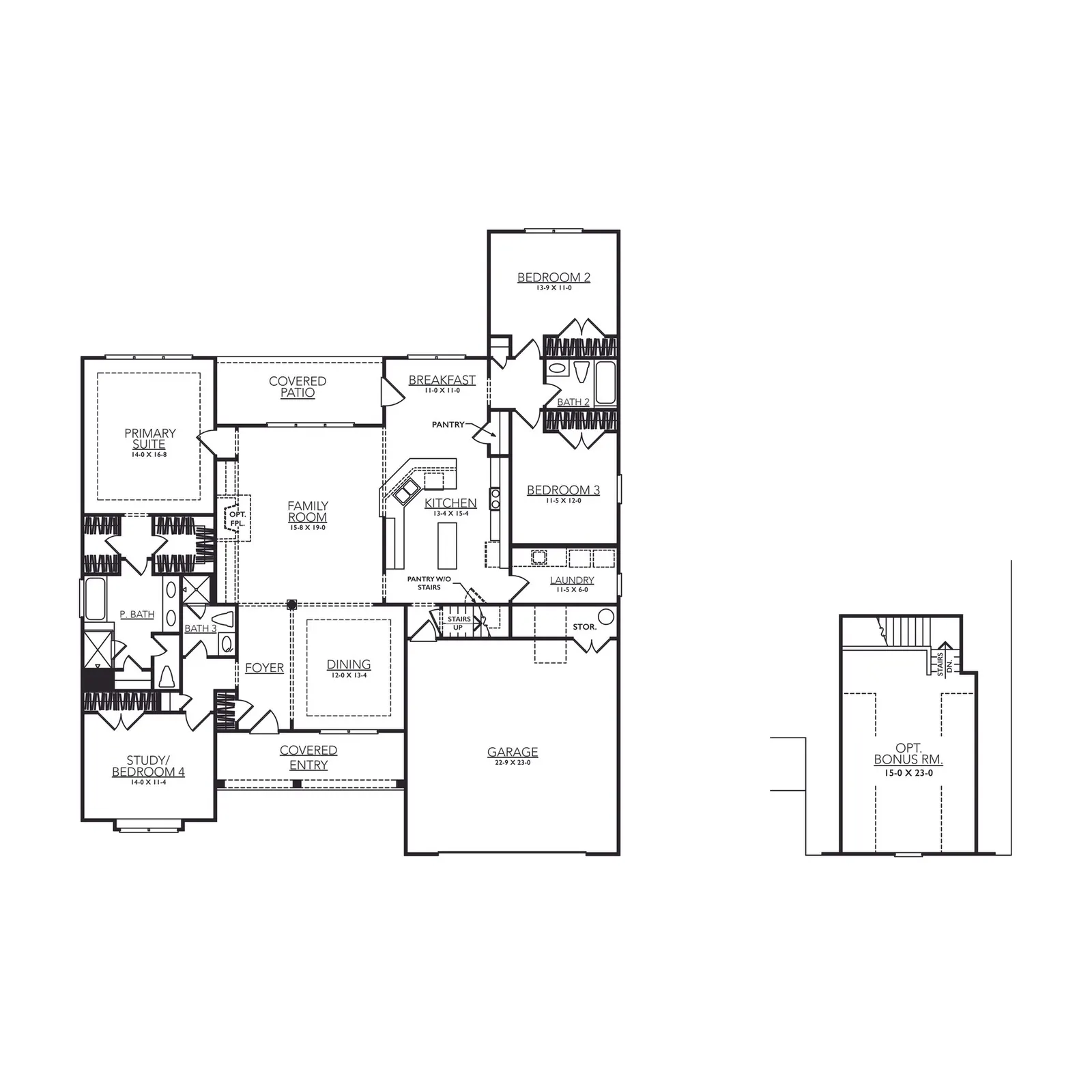 Augusta floor plan drawing