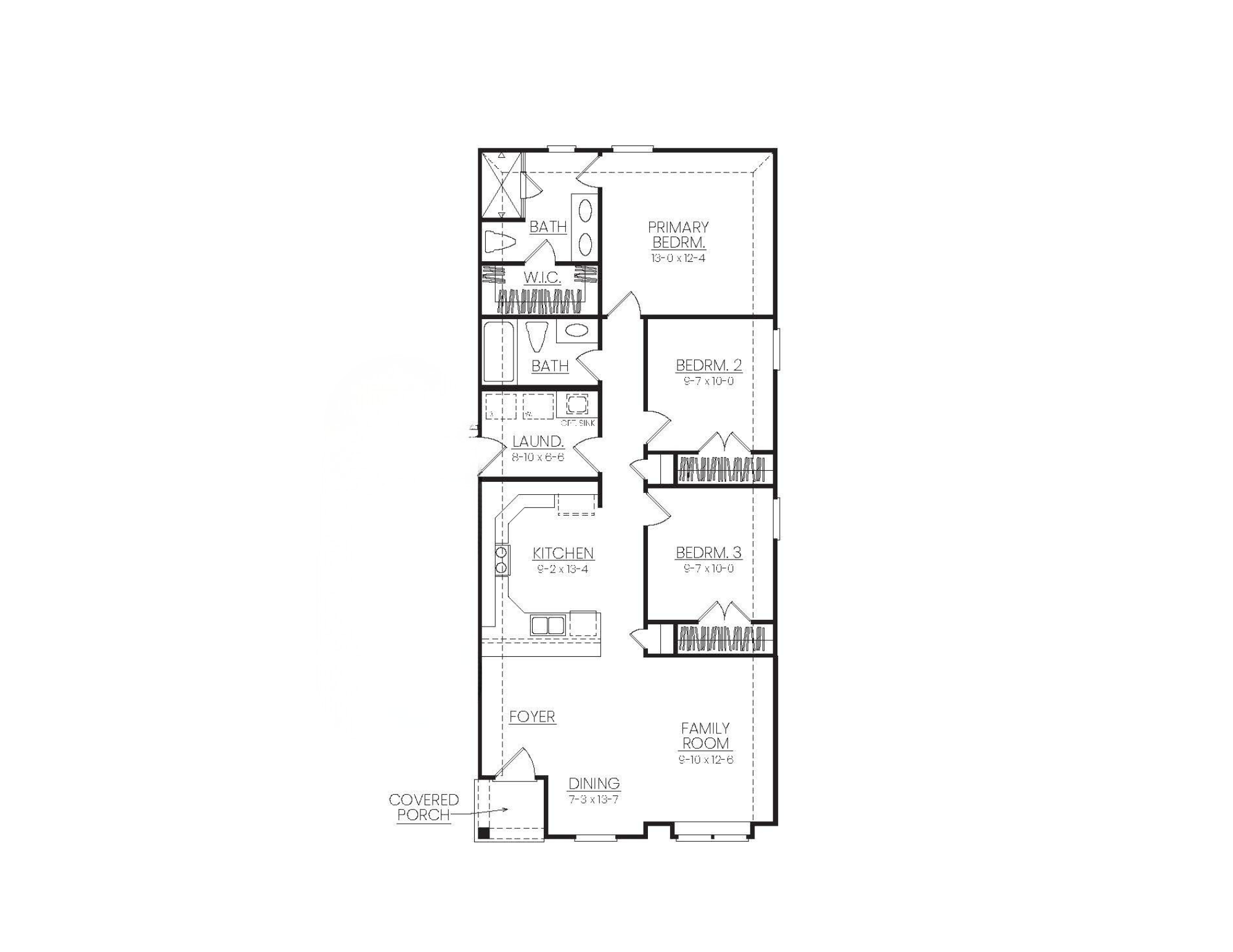 Sycamore at Lake Conroe Village floor plan drawing