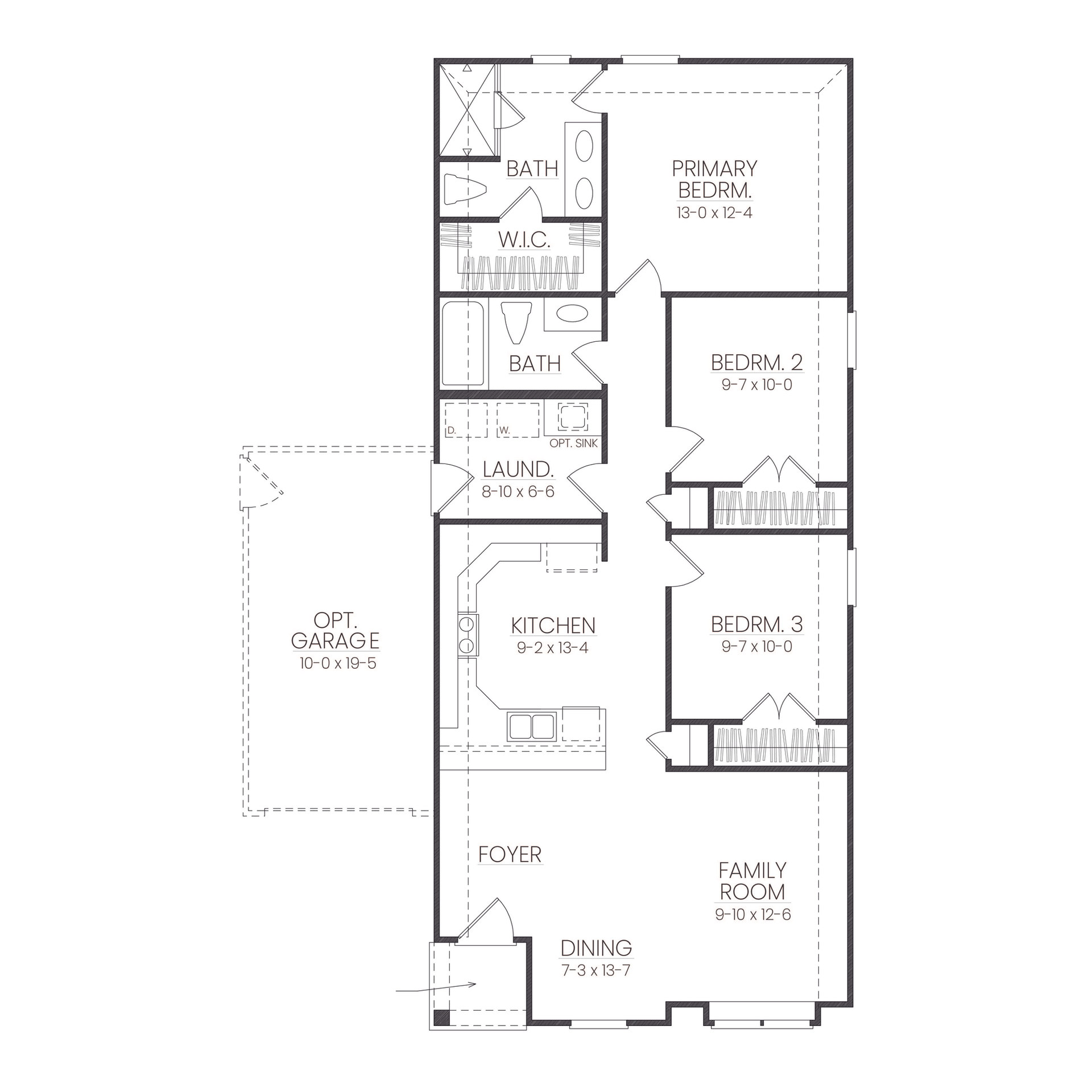 Sycamore floor plan drawing